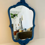 Miroir baroque bleu