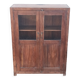 Old wooden glass cabinet