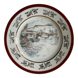 Assiette porcelaine de saint éloi