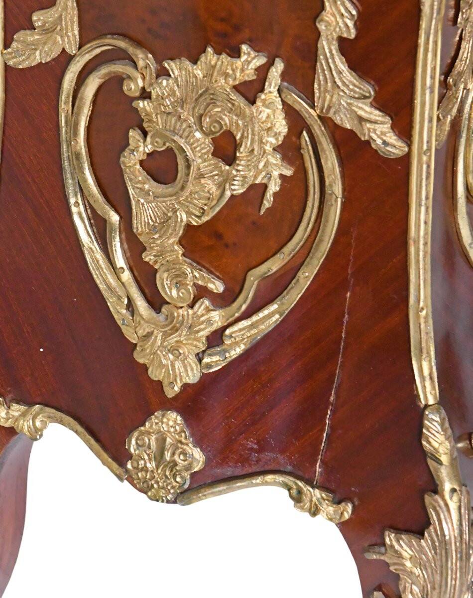 Pair of important Louis XV style pedestals
