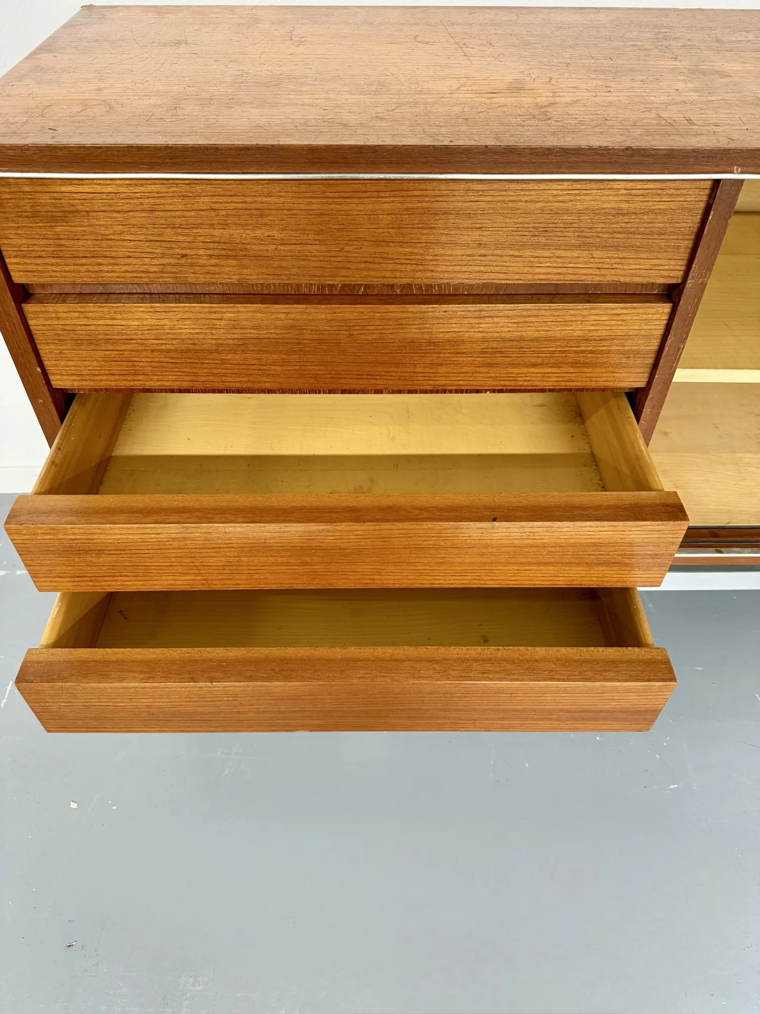 Large sideboard 1960s design Pieter De Bruyne V-Form vintage