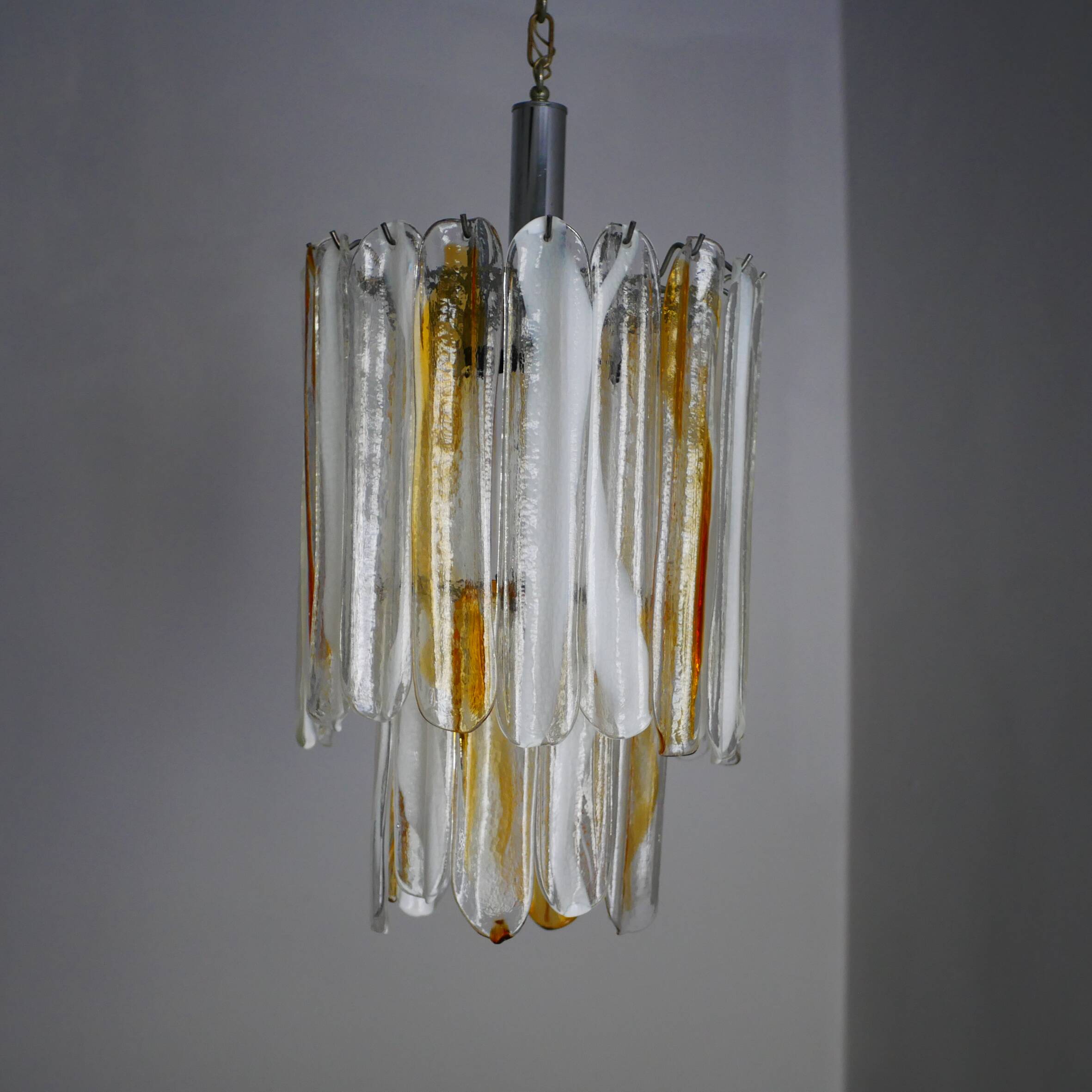 Plafonnier Murano Production Italienne Mazzega