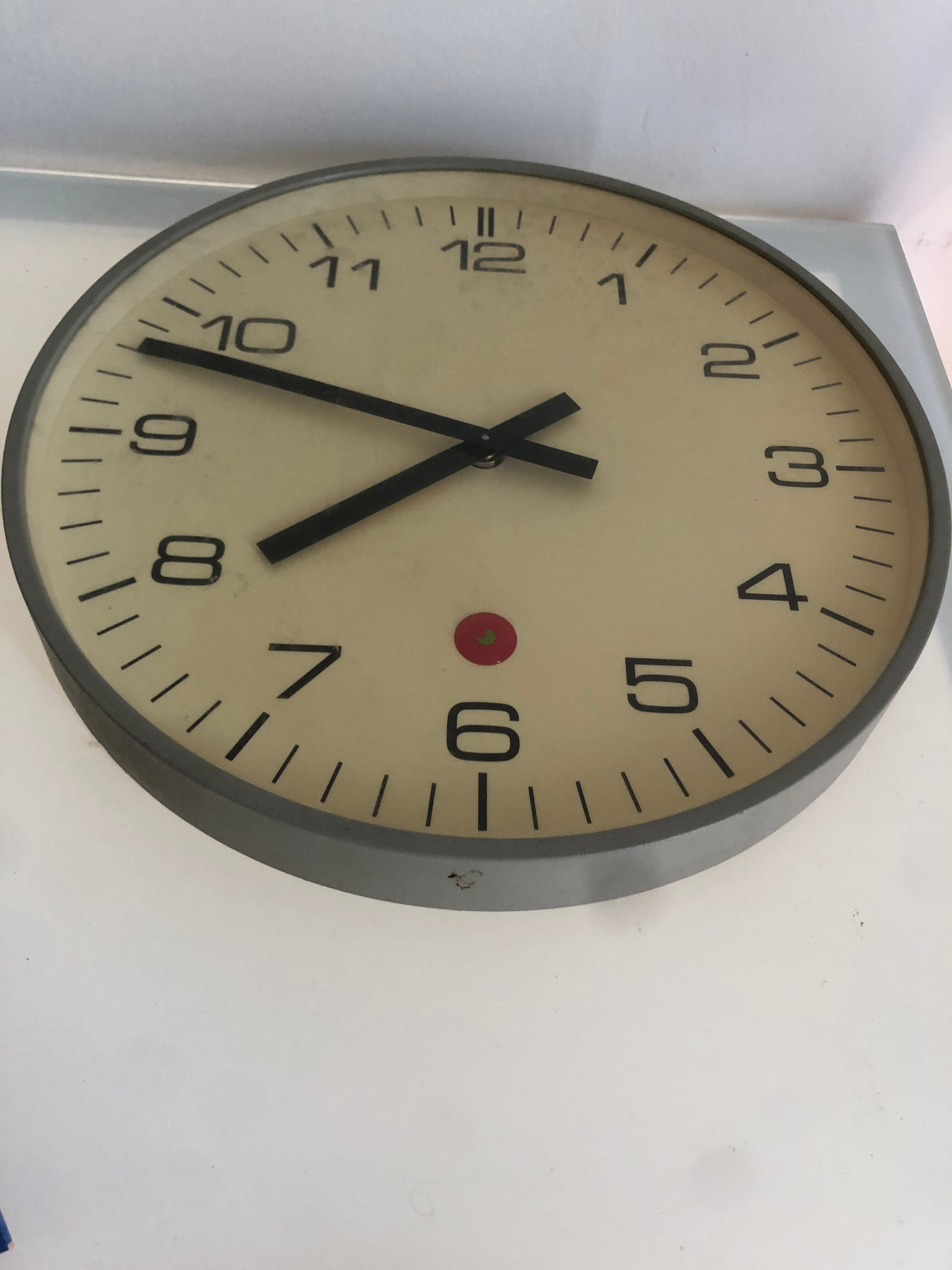 Vintage industrial clock bodet gorgy timing