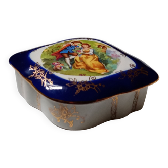 Sugar box dragees vintage porcelain KA art nouveau (Kahla Germany)