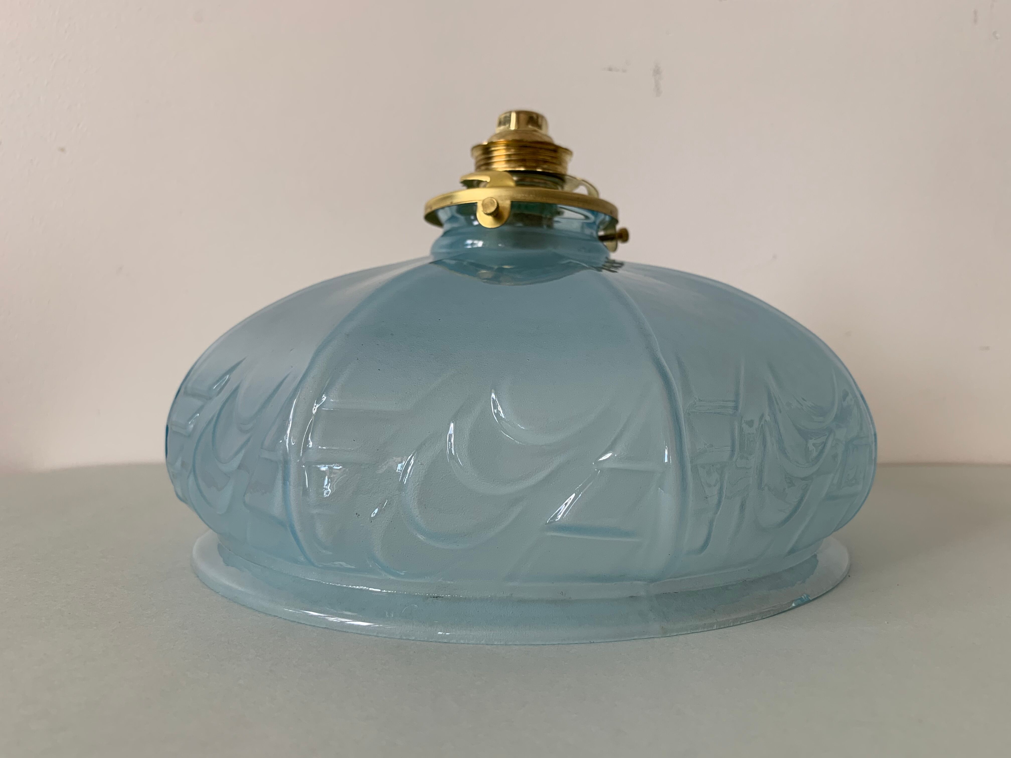 Blue lampshade Art Deco