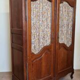 Small neo-rustic LXV style display case in natural wood