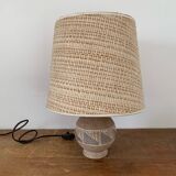 Art Deco glazed ceramic ball lamp, circa 1940