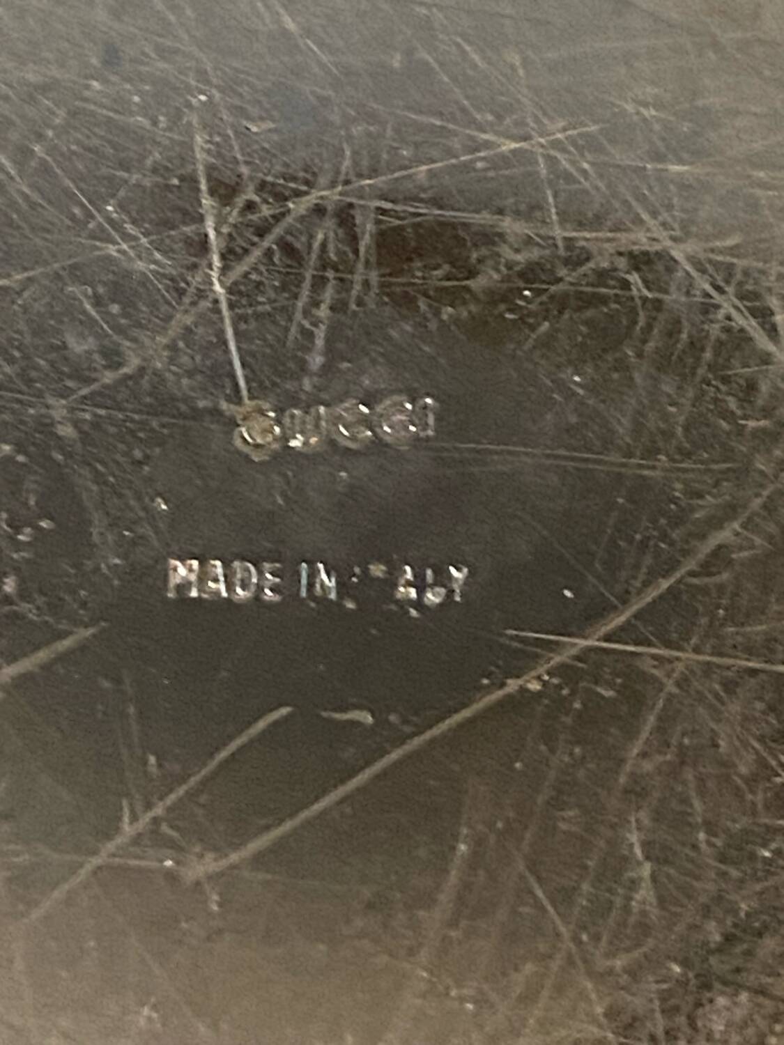 Vintage 60/70 et rare seau à glce ou caviar gucci en métal argenté