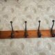 Old coat rack with 5 hooks