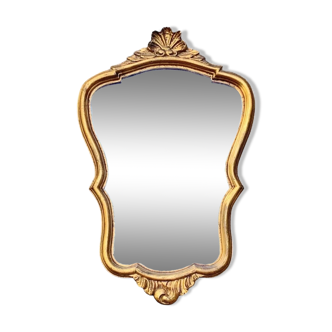 Vintage Gold Leaf Resin Wall Mirror