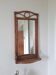 Miroir d'entrée en rotin vintage