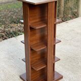 Wooden revolving bookcase