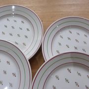 6 assiettes à dessert vintage modèle Louviers de Lunéville