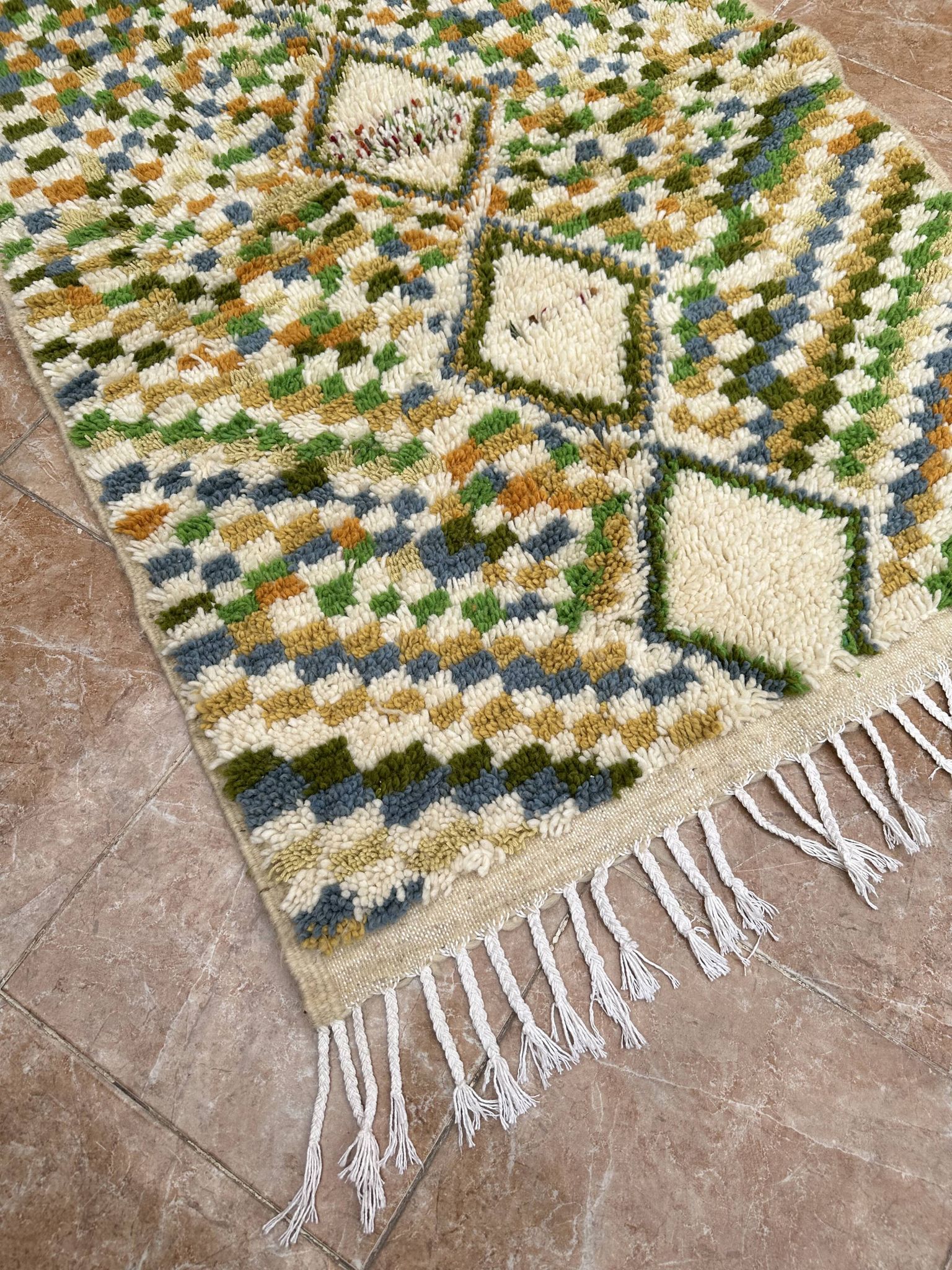 Small Moroccan Azilal rug, authentic vintage Moroccan Berber rug