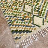 Petit tapis marocain Azilal, authentique tapis berbère vintage marocain
