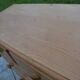 Antique pine commode interior's