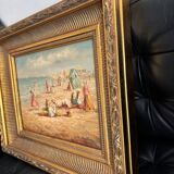 Antique oil painting signed R Wilson, early 20th century