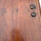 Large antique chest / bed end in solid exotic mahogany wood. 19th century