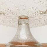 Vintage Scandinavian glass cake stand