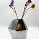 Vase "Prisme" en fonte d’aluminium, années 1980