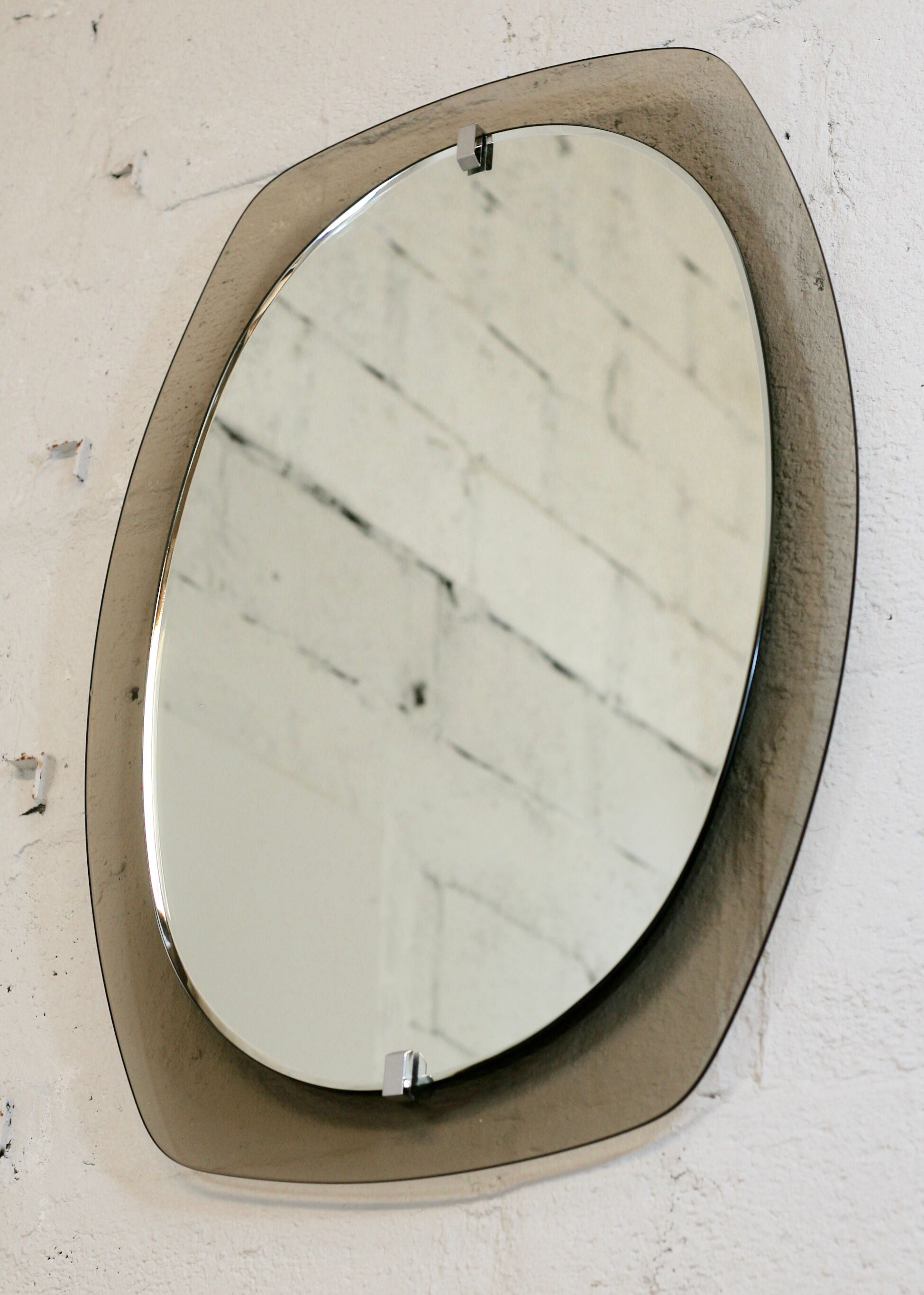Wall mirror Vecca, Italy, circa 1970 60x81cm