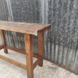 Small solid oak workbench