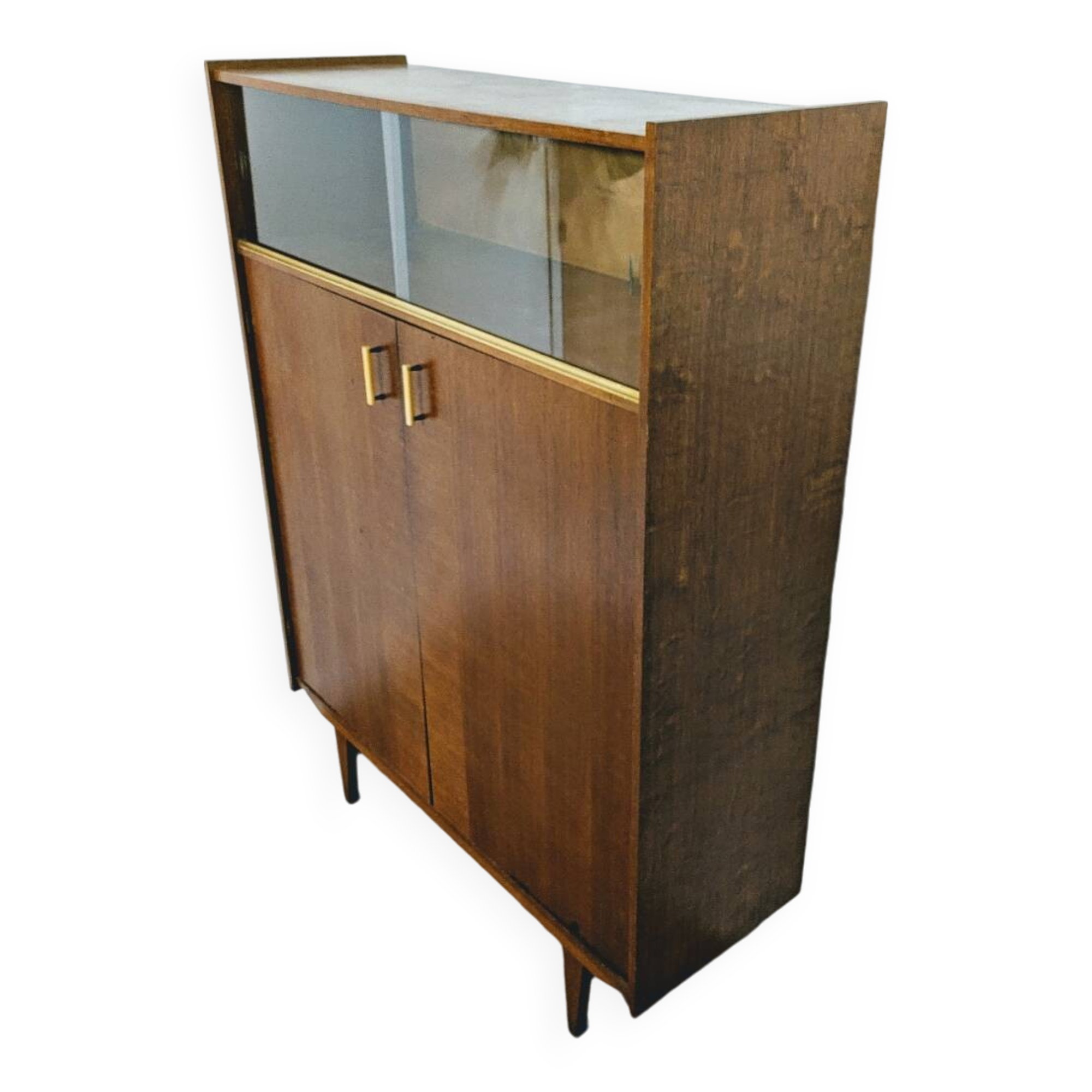 Vintage wooden display cabinet