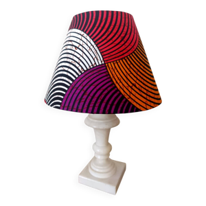 Lape en albâtre et abat-jour