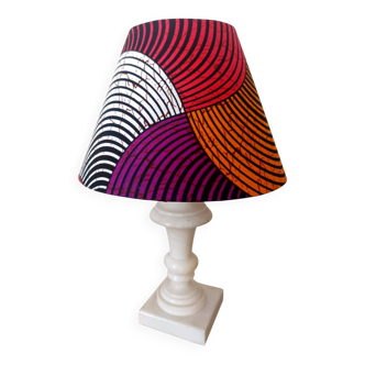 Alabaster lamp and Wax lampshade