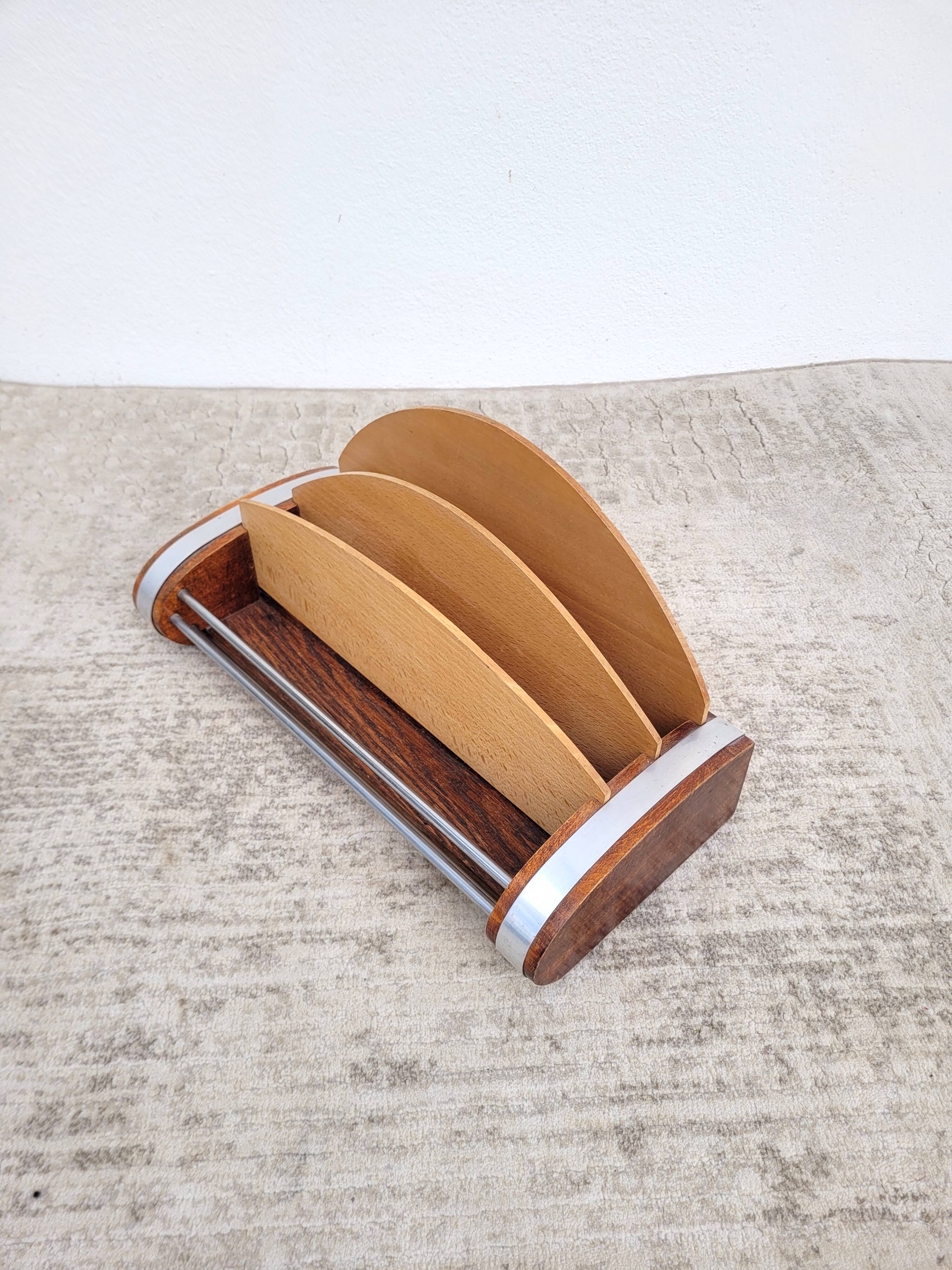 Vintage desk organizer mail holder