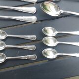 Set forks,spoons, ladle.silver metal