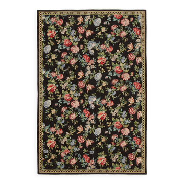 Handmade Vintage Flatweave Needlepoint Kilim 177 cm x 271 cm