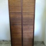 Old double curtain file cabinet