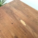 Solid cherry wood desk with spindle legs