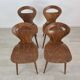 Vintage Baumann chairs 1960 brasserie bar Scandinavian design