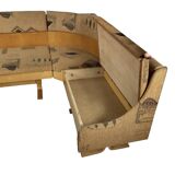 Canapé d'angle et chaises par Ludvik Volak pour Drevopodnik Holesov, 1960, Ensemble de 3