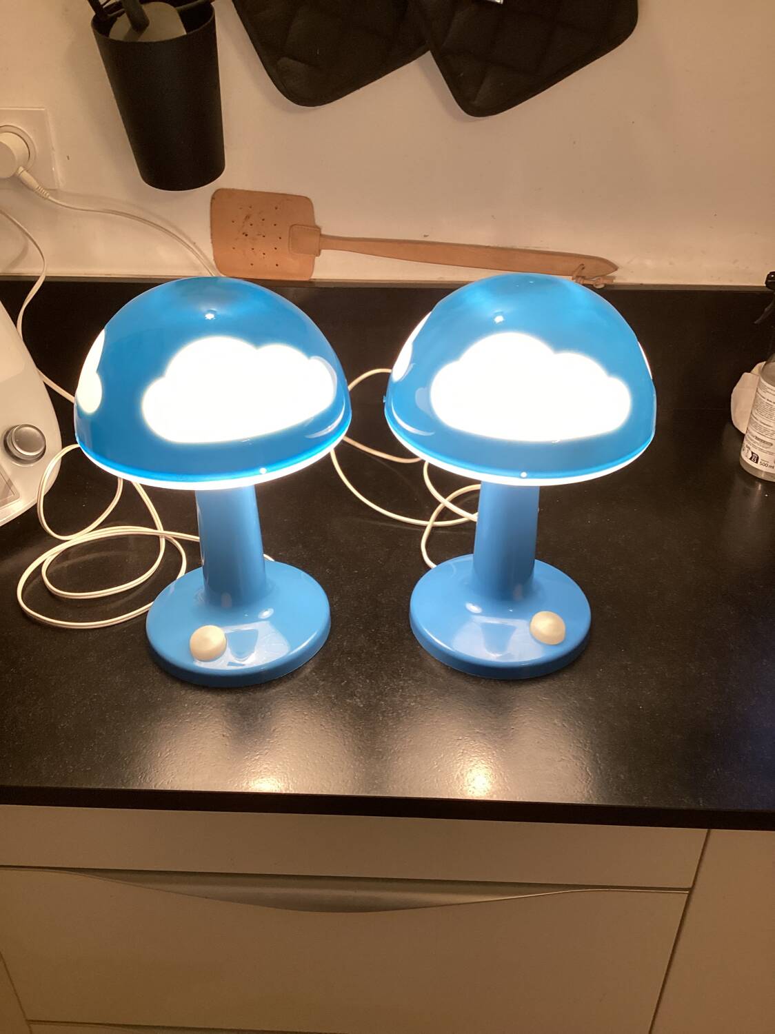 Pair of Ikea Skojig lamps