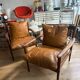Pair of PJ 56 Grete Jalk armchairs in Rio rosewood, 60s