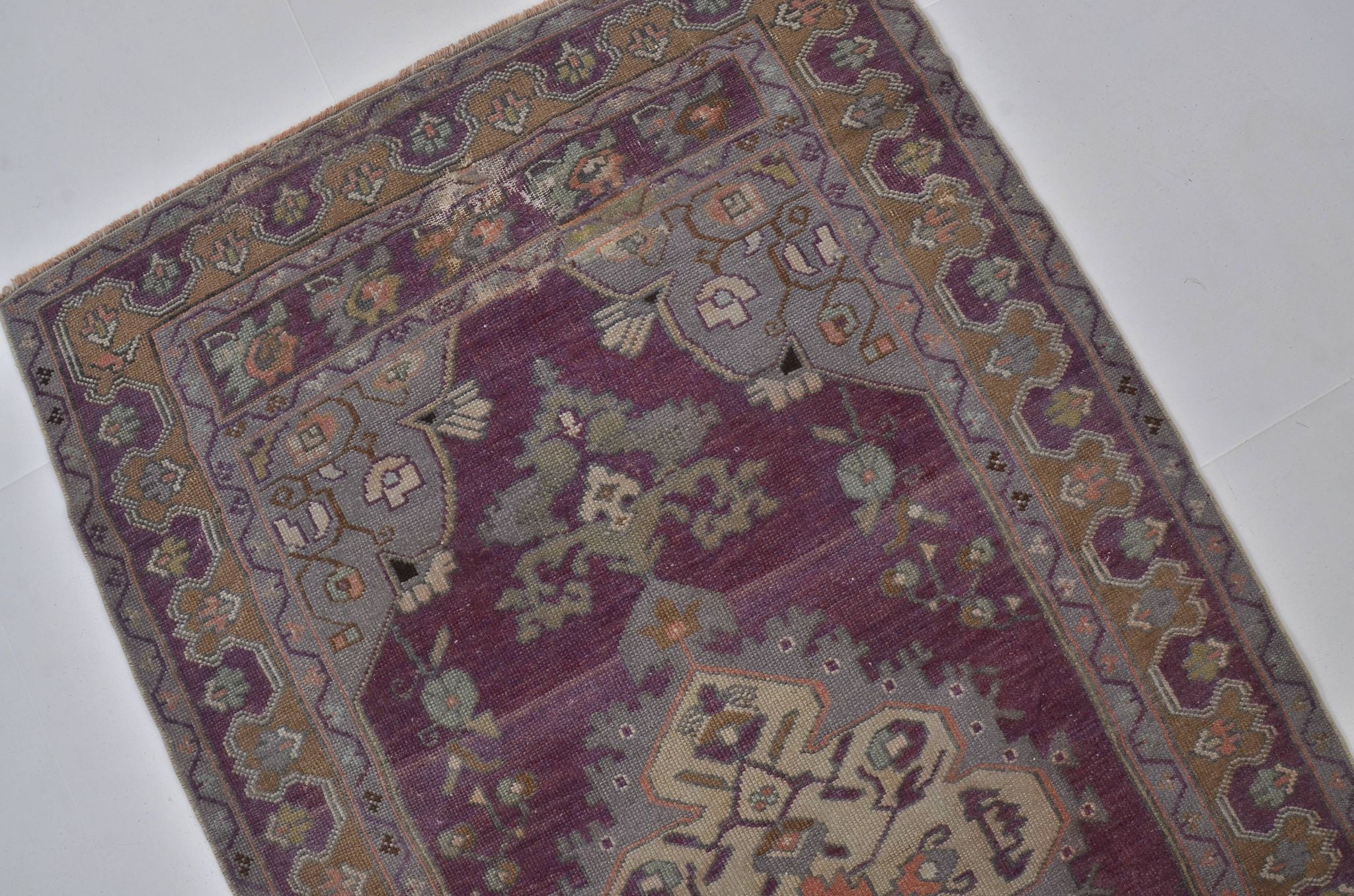 Tapis turc Oushak noué à la main sku 1346