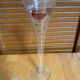 Series 9 Champagne Flutes Fine Glass Hand-Painted Floral Decor Vintage #E3