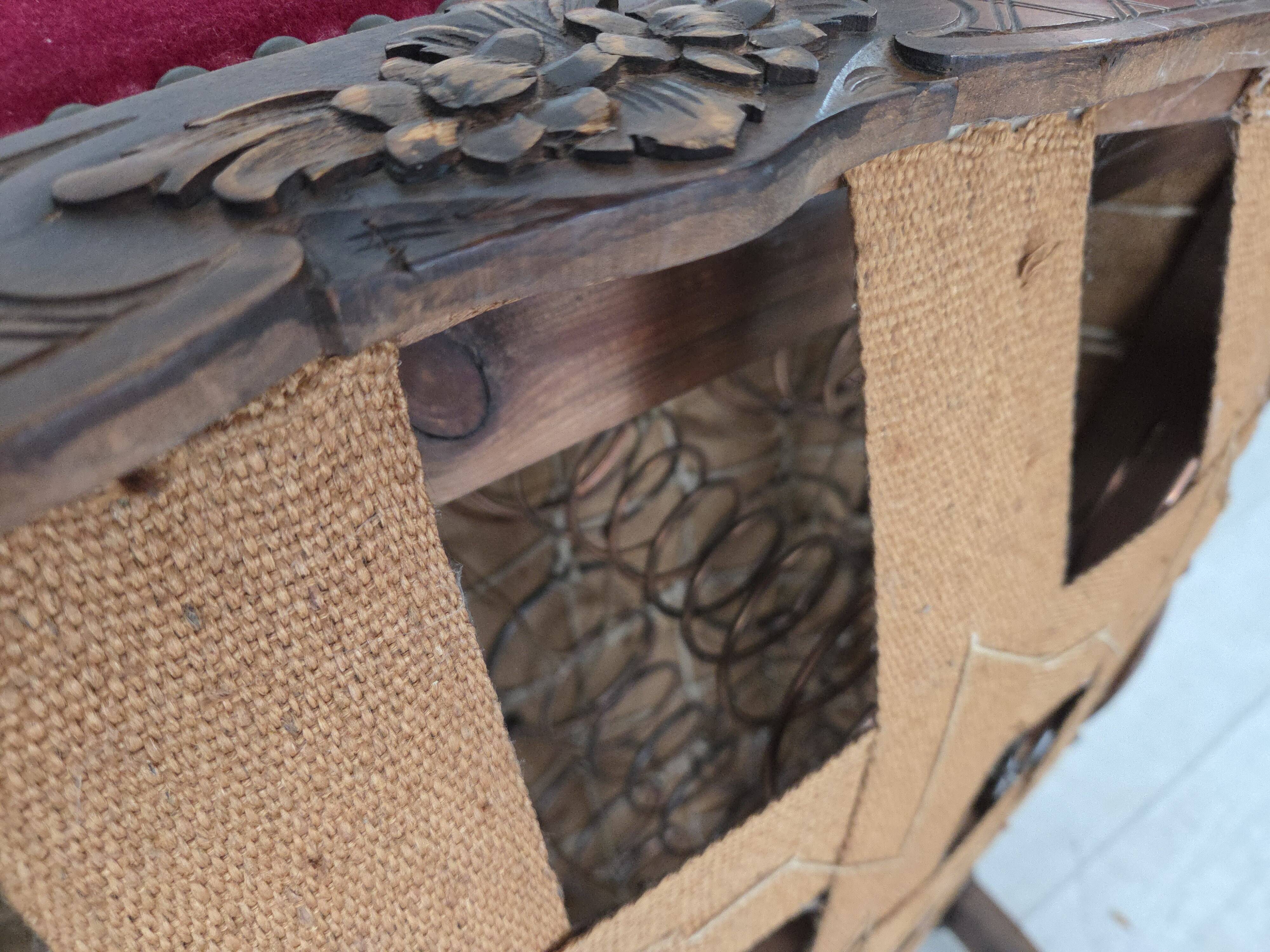 1930s, Danish armchair, furniture velour, ash wood.