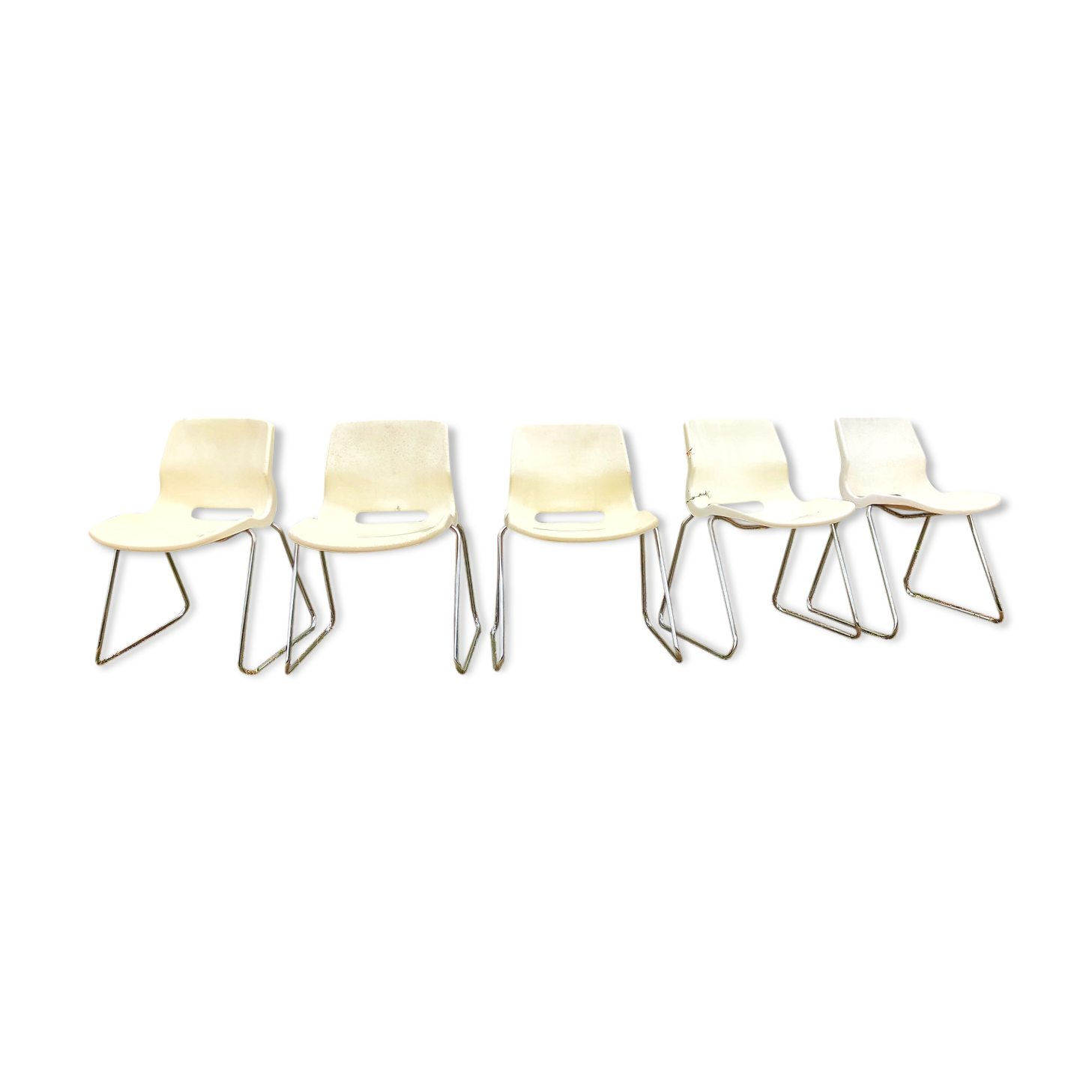 Lots of 5 chairs with Swedish design Svante Schoblom Overman