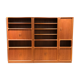 Teak wall system by Niels Bach for Dyrlund, 1970