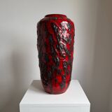 Vintage 1970s XL Scheurich Keramik Fat Lava Vase MCM West Germany