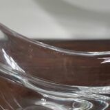 Crystal fruit bowl signed Daum France