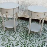 Large round bedside tables