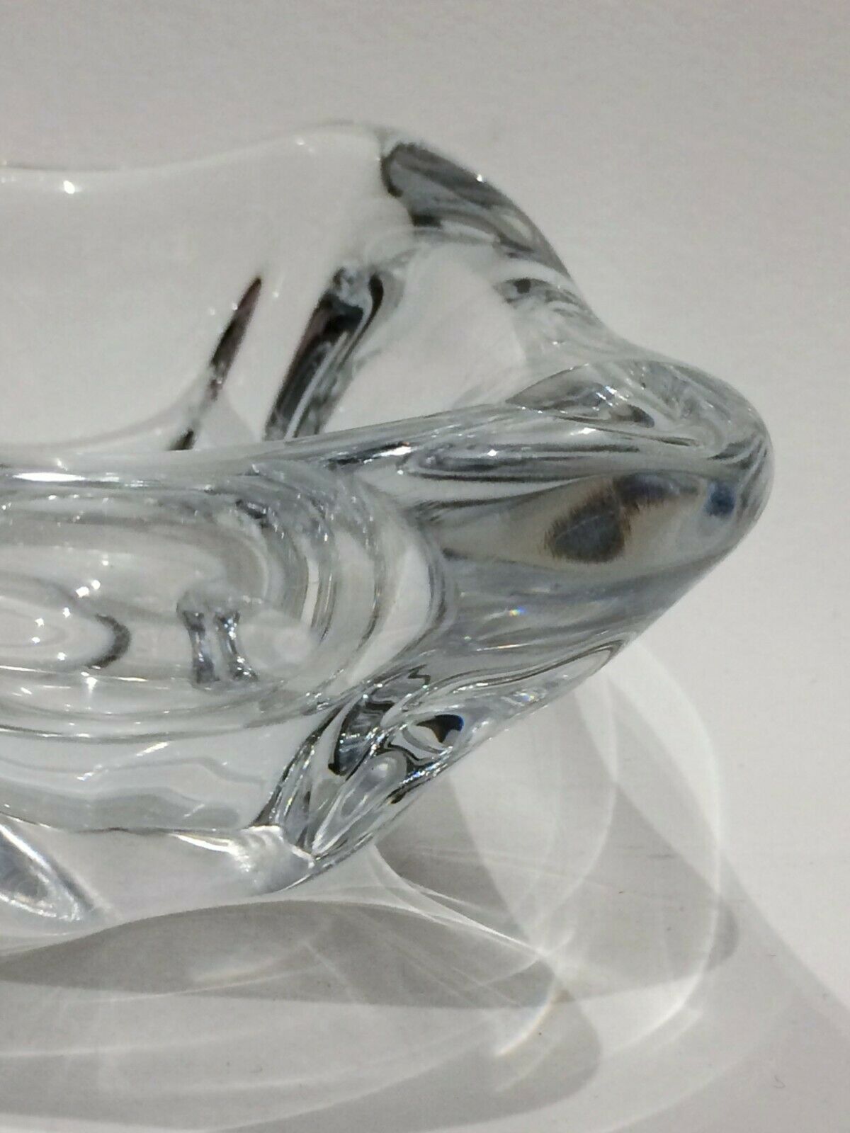 Cendrier en cristal signé à la pointe Daum France