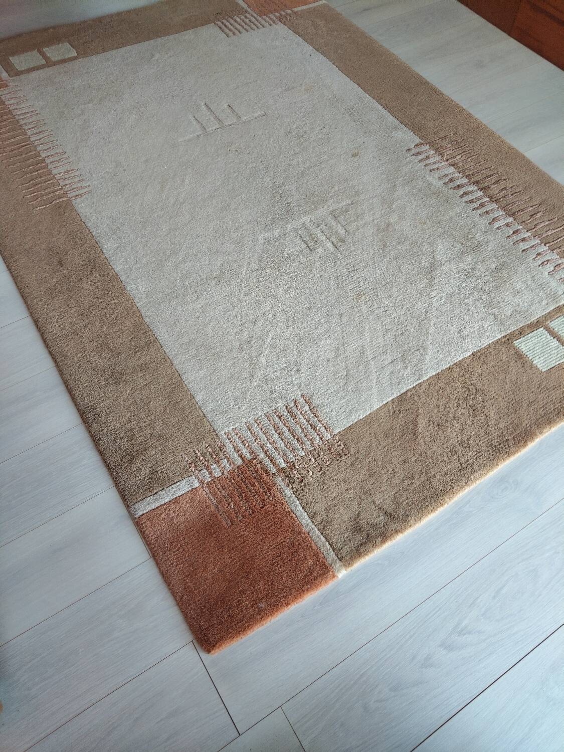 Hand-knotted wool rug 170x240 – Terra Home Editions – terra palette