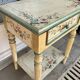 Painted wooden bedside