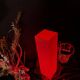 Opaline table lamp Vianne SCE vintage Column 40x10x10 New old Stock NOS